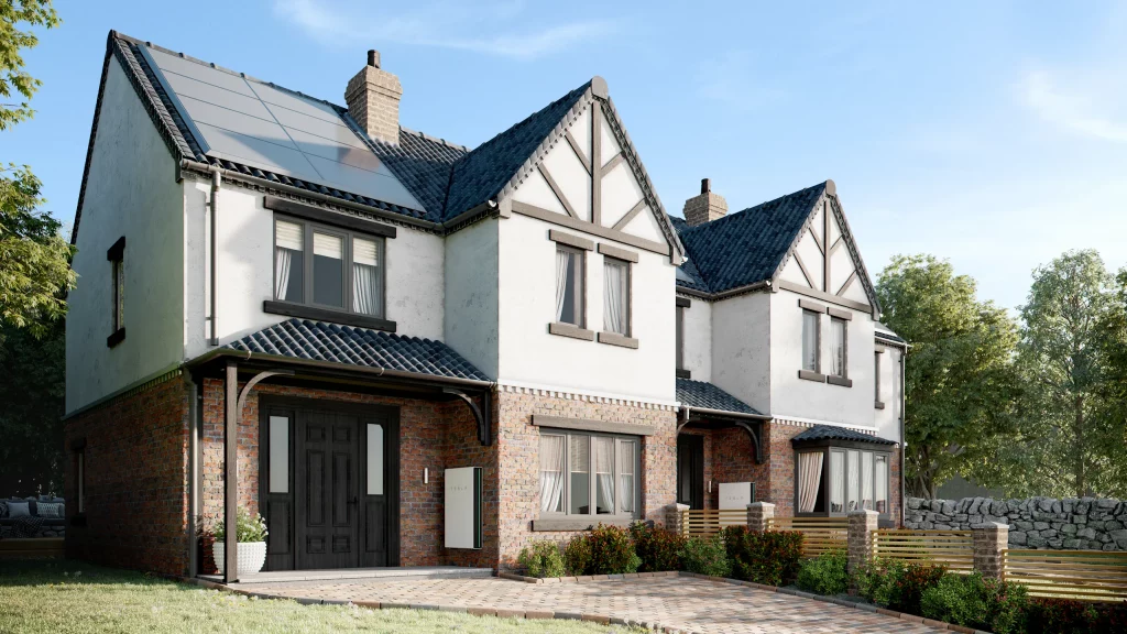 Tesla Powerwall paired with solar panels in Yorkshire